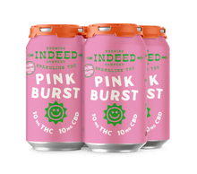 Load image into Gallery viewer, Pink Burst - 10mg THC/10mg CBD 12oz 4-packs