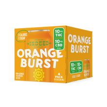Load image into Gallery viewer, Orange Burst - 10mg THC/10mg CBD 12oz 4-packs
