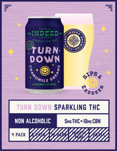 Load image into Gallery viewer, Turn Down Chamomile Dreams - 5mg THC/10mg CBN 12oz 4-packs