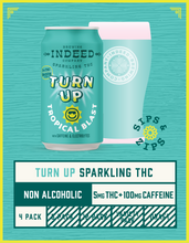 Load image into Gallery viewer, Turn Up Tropical Blast - 5mg THC/100mg Caffeine 12oz 4-packs