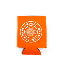 Load image into Gallery viewer, An Indeed Brewing Logo Coozie with a white logo on it.
