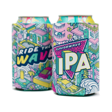 Load image into Gallery viewer, Ride the Flavorwave IPA Can Coozies. Brand varies.