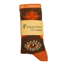 Load image into Gallery viewer, A pair of Double Day Tripper Socks by Hippy Feet with the words hippy feet on them.
