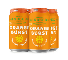 Load image into Gallery viewer, Orange Burst - 10mg THC/10mg CBD 12oz 4-packs
