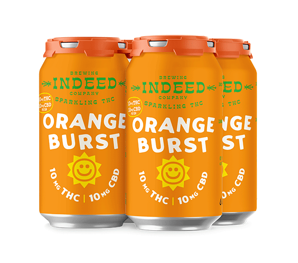 Indeed Brewing Orange Burst - 10mg THC/10mg CBD 12oz Cans – Indeed