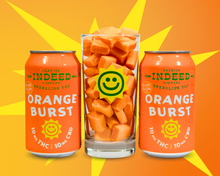 Load image into Gallery viewer, Orange Burst - 10mg THC/10mg CBD 12oz 4-packs
