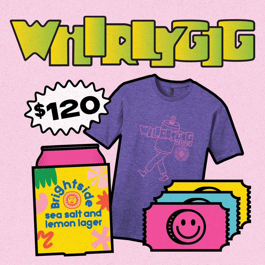 [Pre-Sale] 15 Whirlygig Drink Tickets, 2 Coozies, & T-Shirt