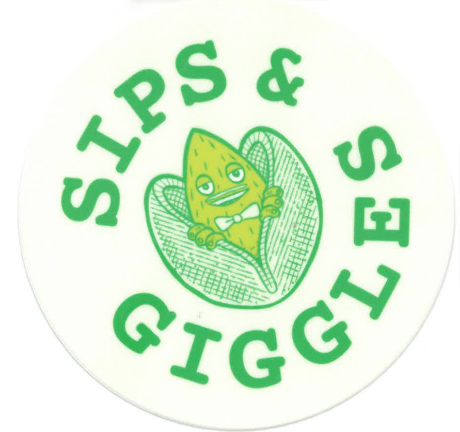 Pistachio Dream Sips & Giggles Sticker