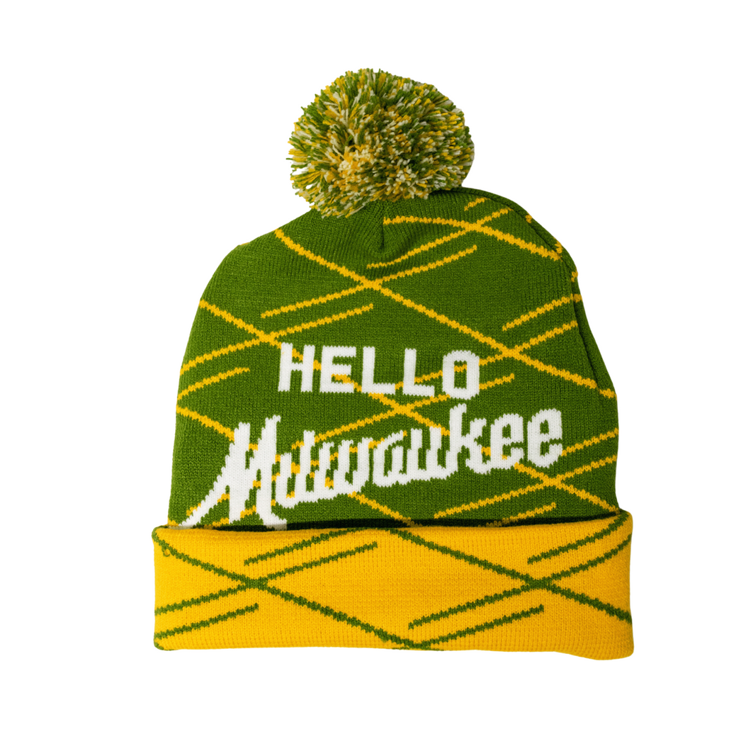 Hello Milwaukee Pom Hat