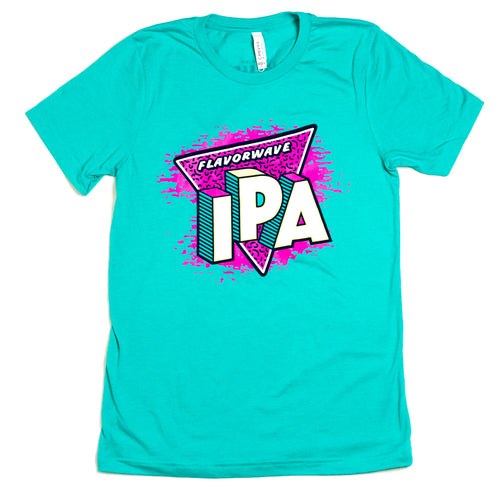 A CHUX Flavorwave T-Shirt (unisex) with the words ipa on it.