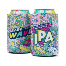 Load image into Gallery viewer, Ride the Flavorwave IPA Can Coozies. Brand varies.
