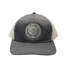 Load image into Gallery viewer, White/Grey Trucker Hat
